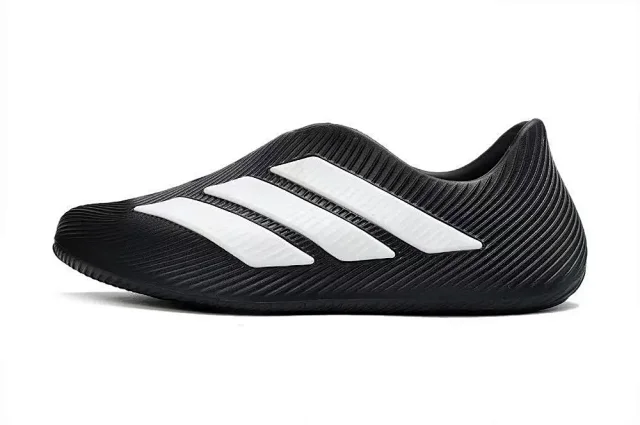 Unbranded Sneakers Slip-on ribbed with three-stripe design product detail image 7