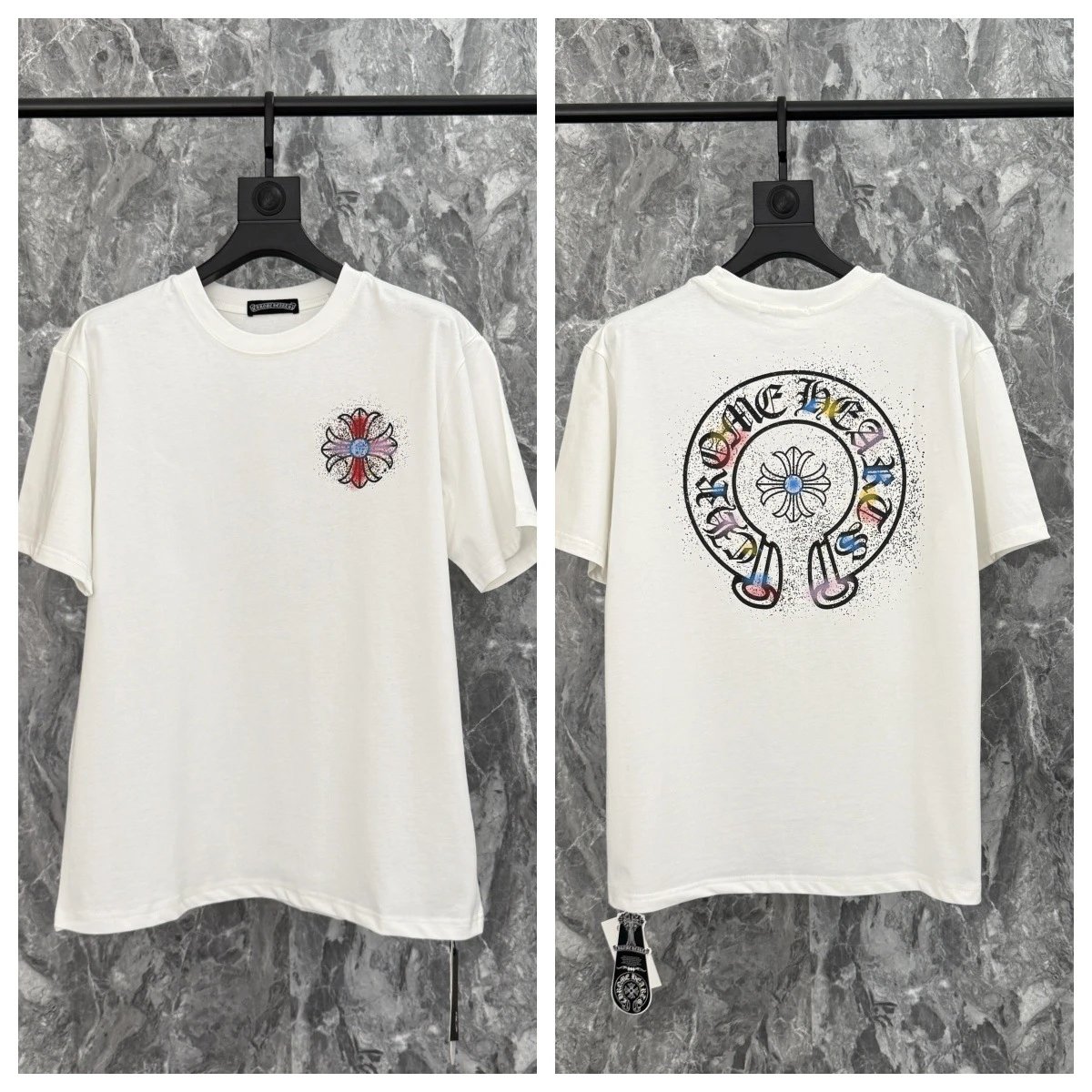 Chrome Hearts Floral Cross T-Shirt White - 14
