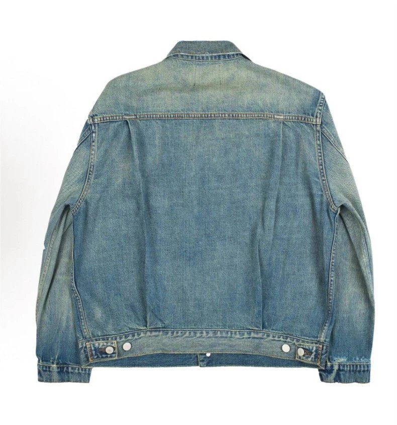 Design 2505 Washed Denim Jacket Multicolor - 4