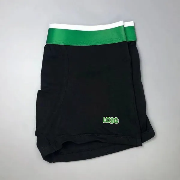 Design LOIG Boxer Briefs Black Green White Underwear - 1