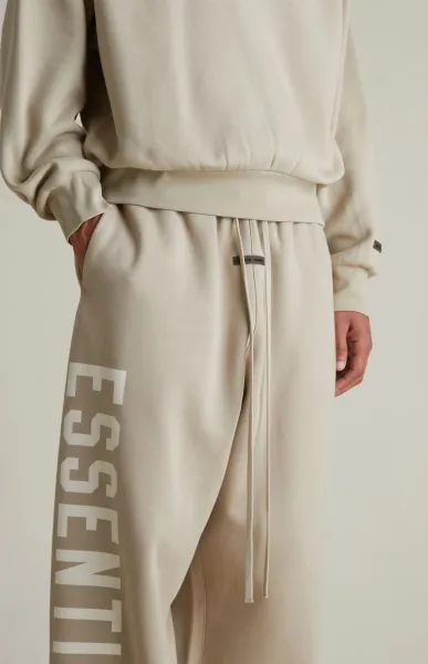 Fear of God Essentials Logo Sweatpants Light Gray - 6