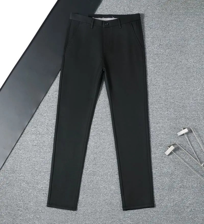 Design Slim Fit Black Dress Pants