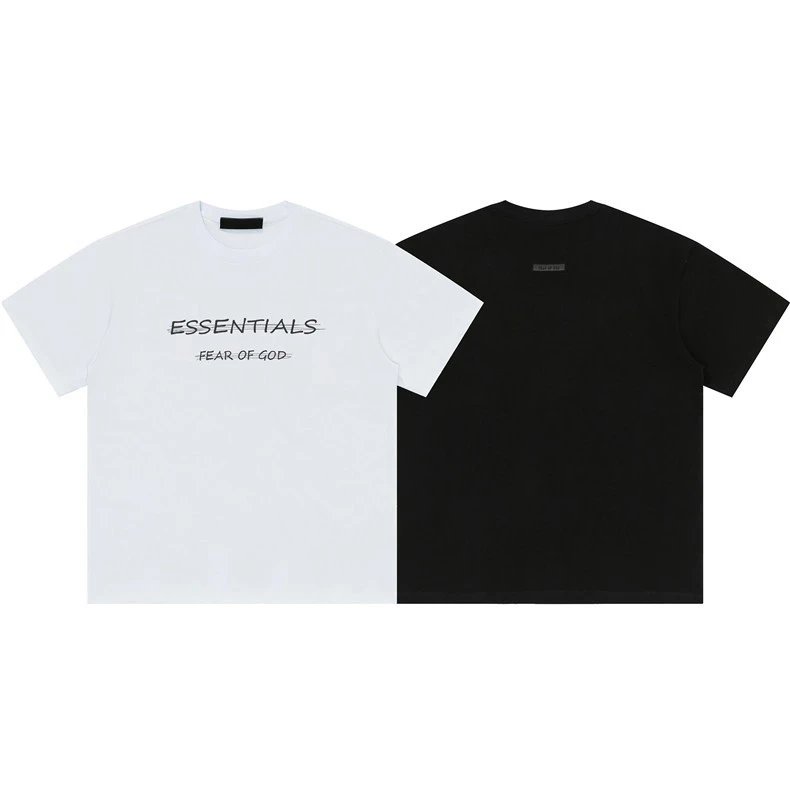 Design Letter E Graphic T-Shirt Beige T-Shirt - 6