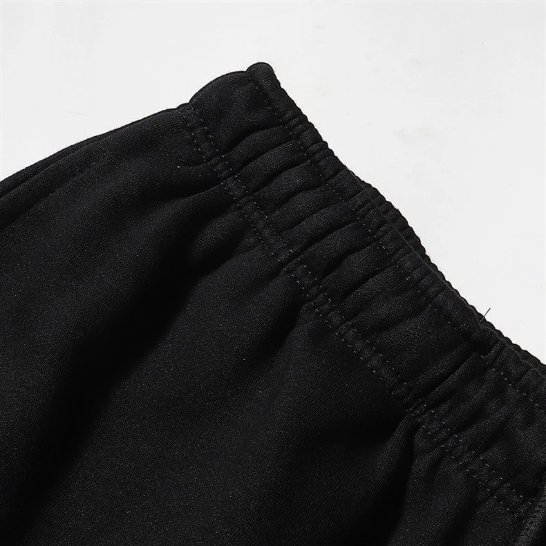 Design Graphic Print Shorts Black - 4