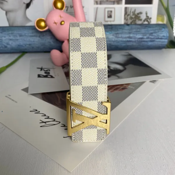 Louis Vuitton LV Initiales Belt White Monogram Leather Belt - 14
