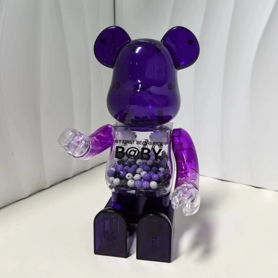 Medicom Toy BE@RBRICK My First BE@RBRICK B@BY Purple Transparent Collectible Figure Accessories - 7