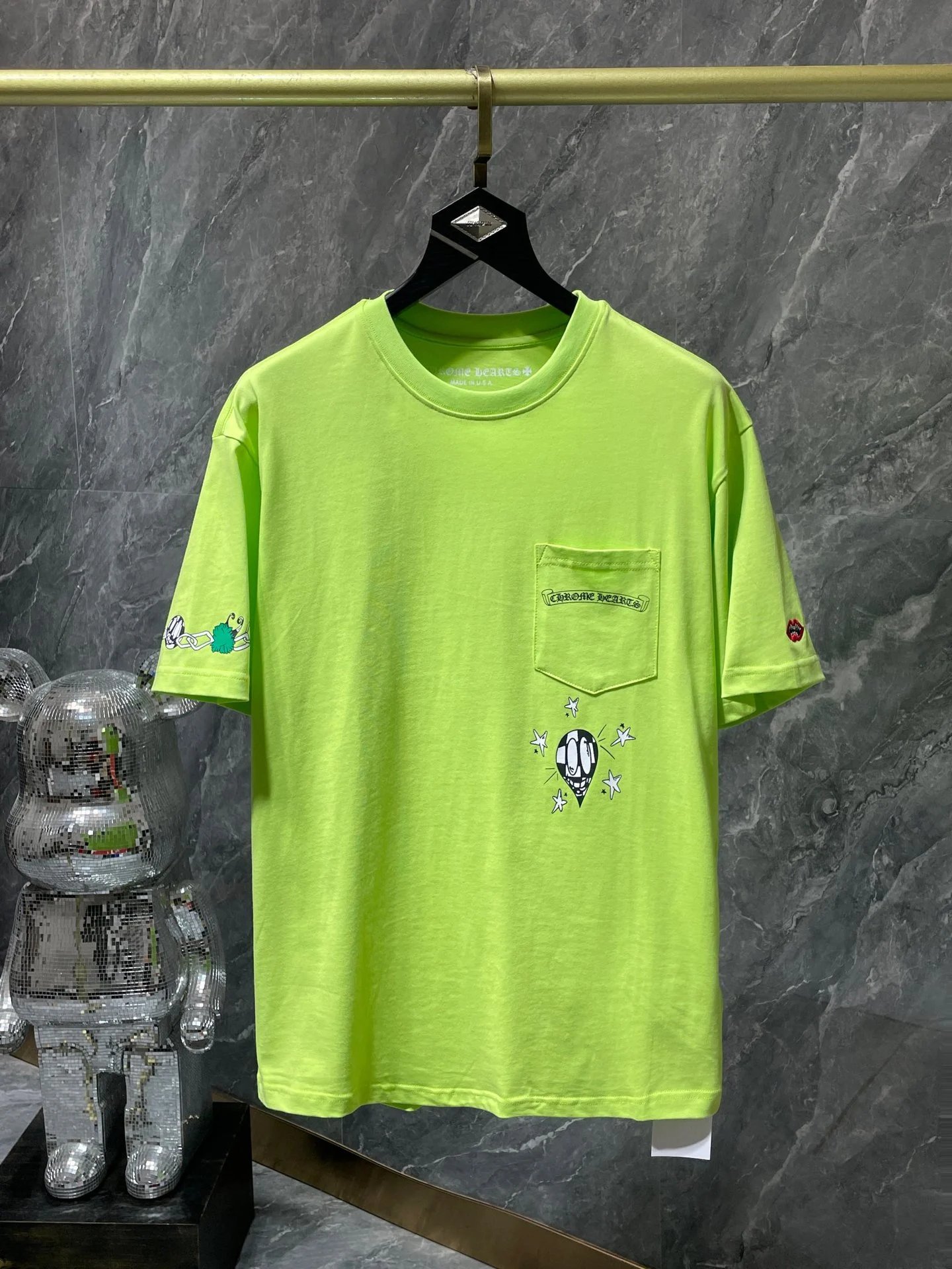 Design Graphic Print Magenta T-Shirt Tops.t Shirts - 4