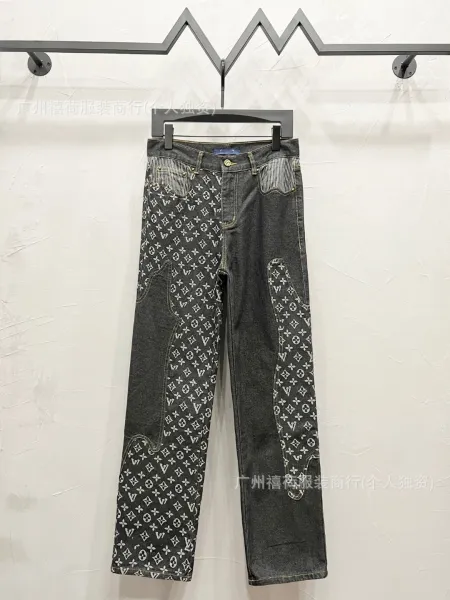 Louis Vuitton Monogram Patchwork Denim Jeans - 1