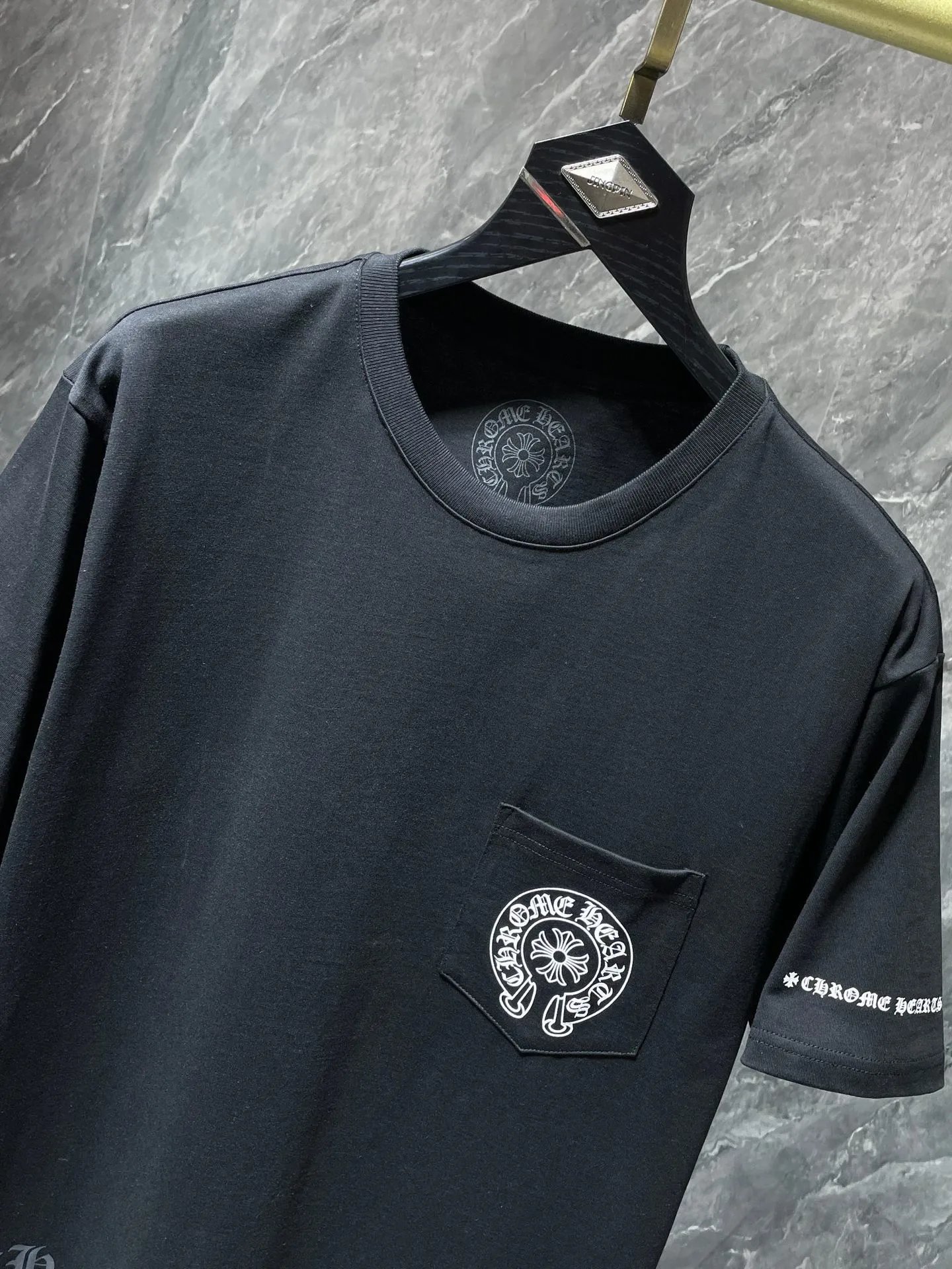 Chrome Hearts Logo Circle Print White T-Shirt - 6