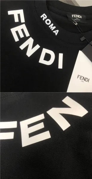 Fendi Roma Logo Print White T-Shirt - 10