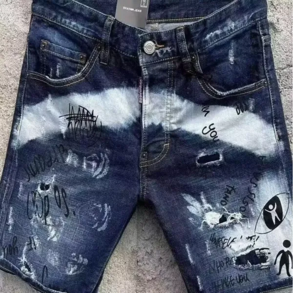 Dsquared2 Skate Denim Shorts Blue - 1