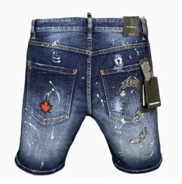 Design Distressed Cuffed Denim Shorts Light Wash - 12