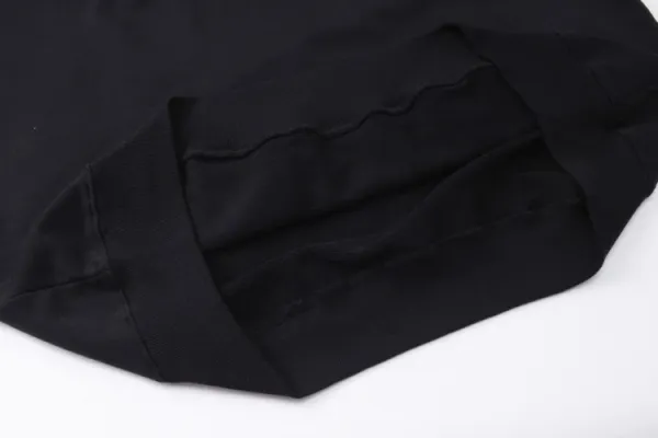 Balenciaga Logo Hoodie Black with White Stripe Sleeves - 8