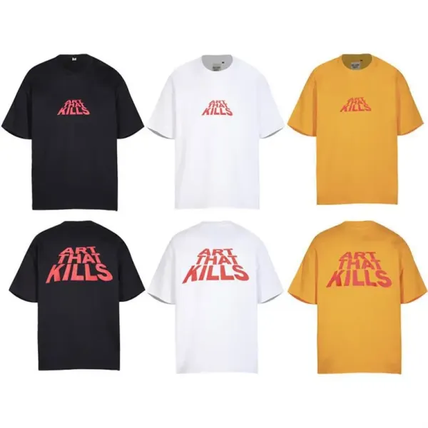 Design Graphic Print Blue T-Shirt Tops.t Shirts - 5