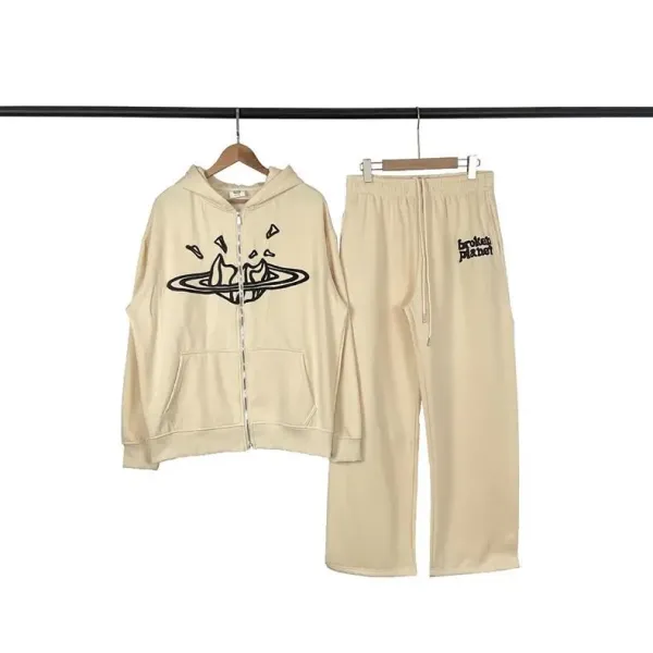 Broken Planet Logo Sweatpants Black - 8
