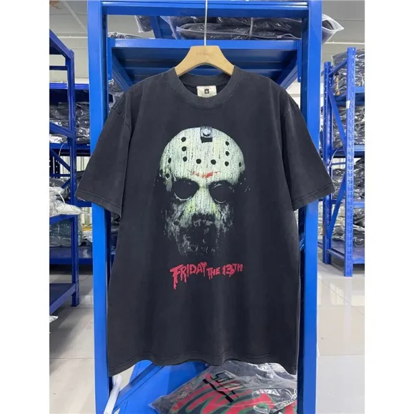 Design Friday the 13th Jason Voorhees Graphic T-Shirt Black T-Shirts - 1