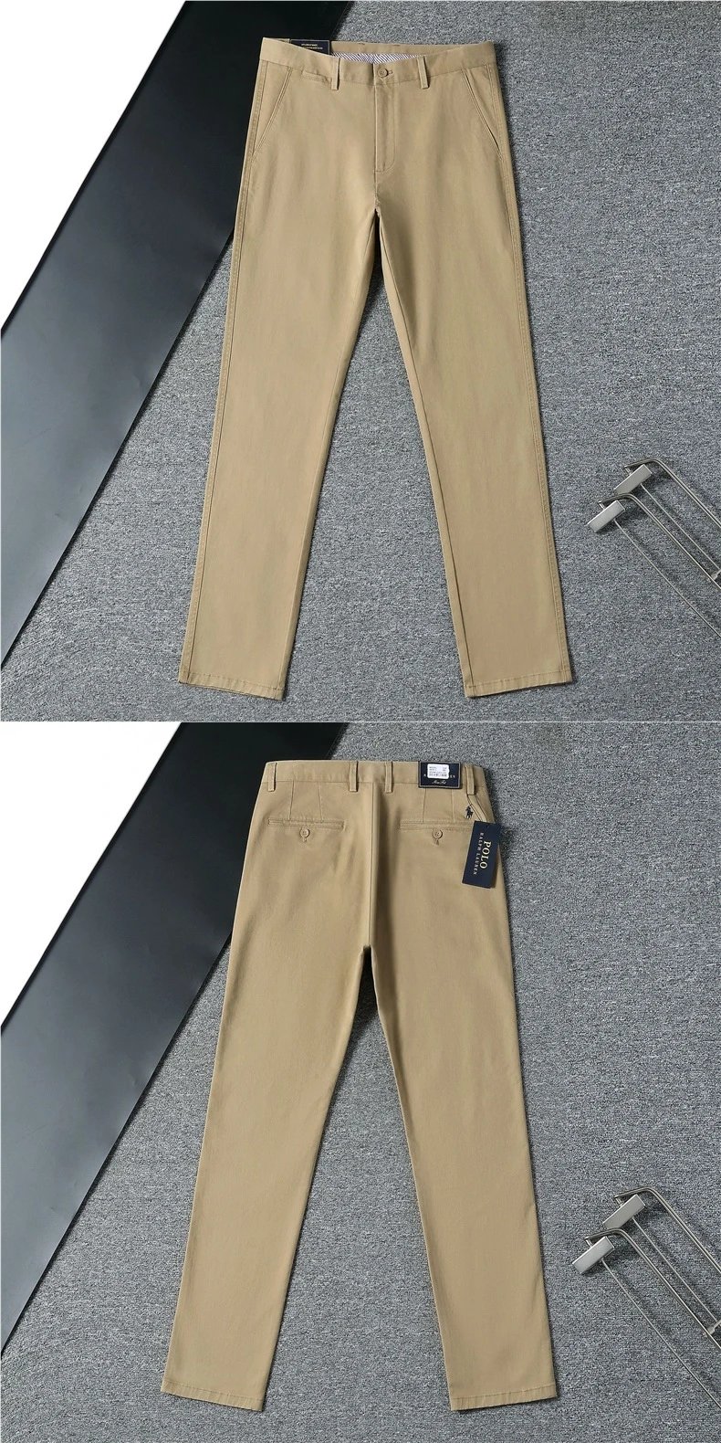 Design Slim Fit Black Dress Pants - 11
