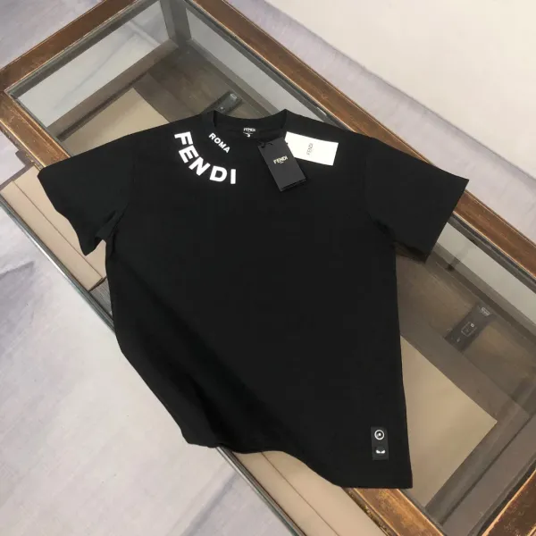 Fendi Roma Logo Print White T-Shirt - 4
