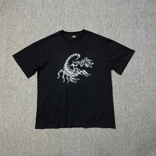 Design Graphic Flame Logo Black T-Shirt - 14