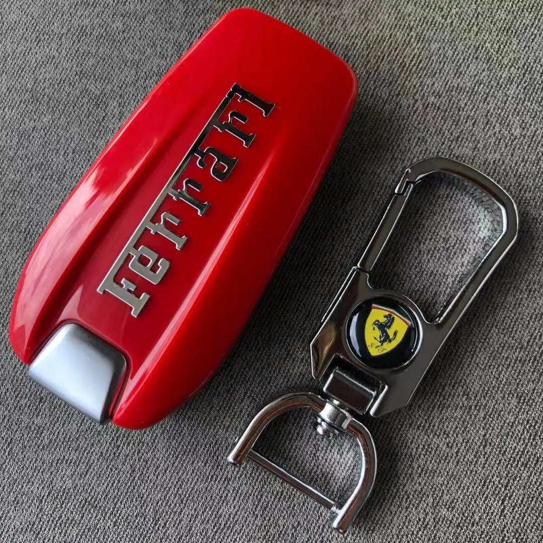 Ferrari Key Cover and Keychain Set Red Accessories