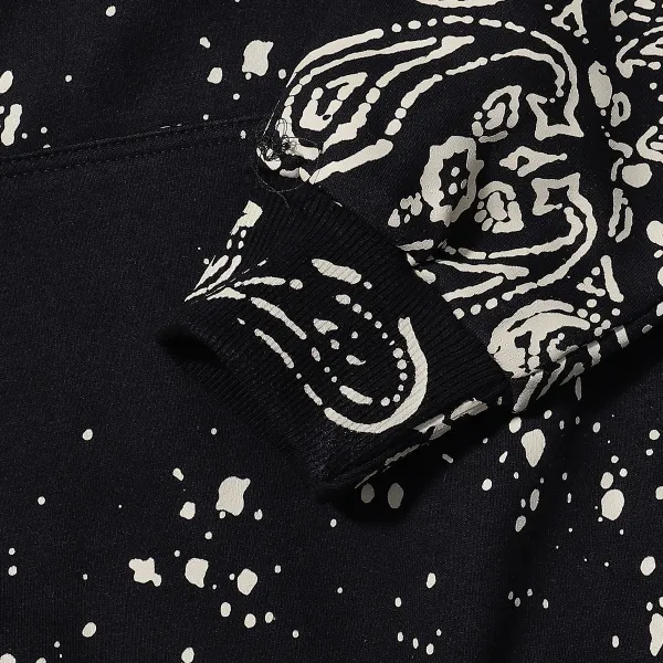 MMY Paisley Print Hoodie Beige - 8