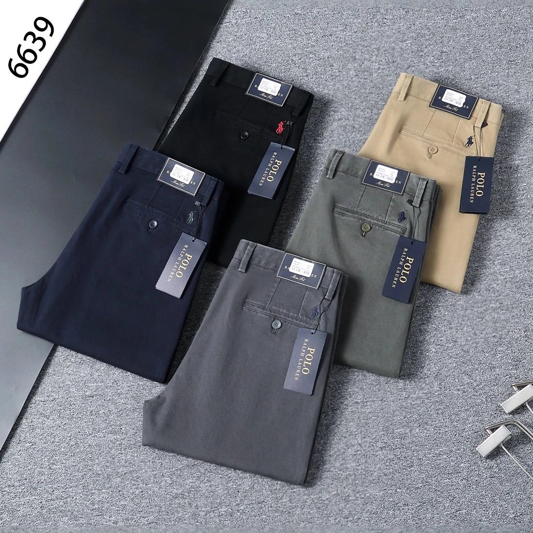 Design Slim Fit Black Dress Pants - 4