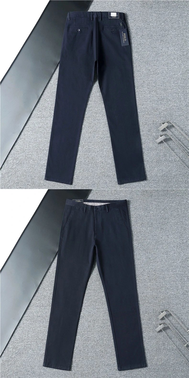 Design Slim Fit Black Dress Pants - 10