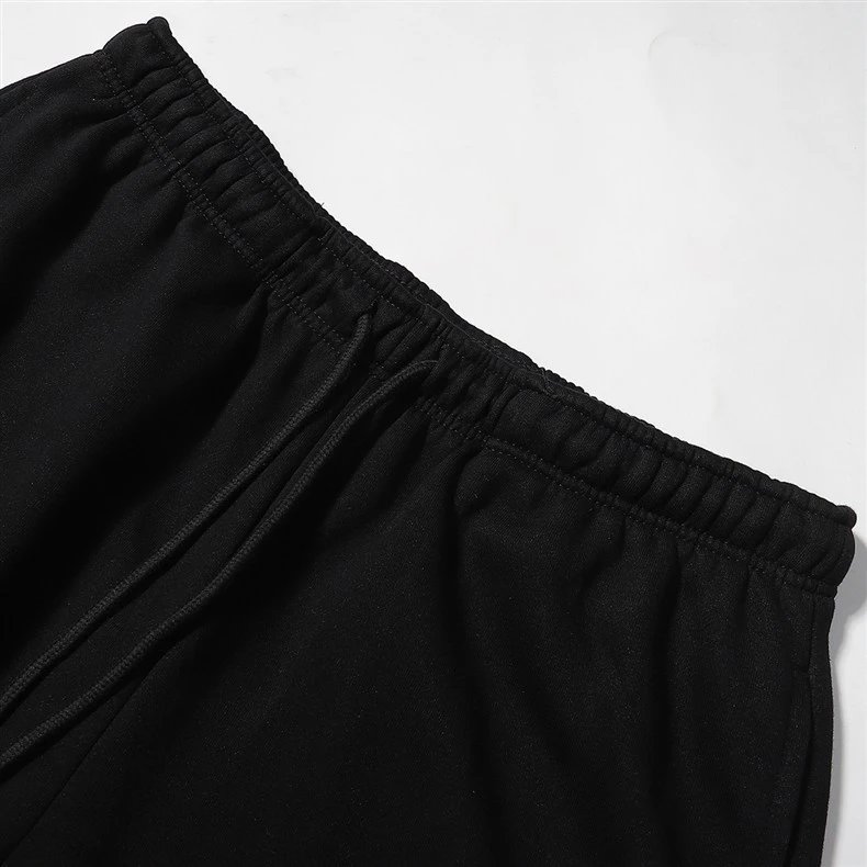 Design Graphic Print Shorts Black - 3