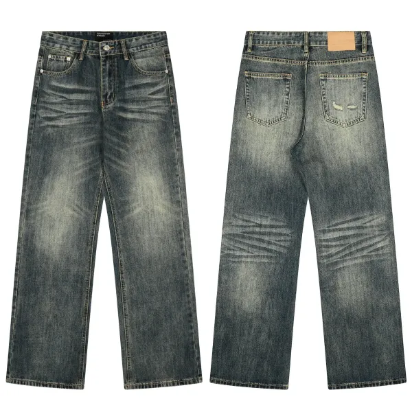Design Distressed Patchwork Flared Jeans Black - 21