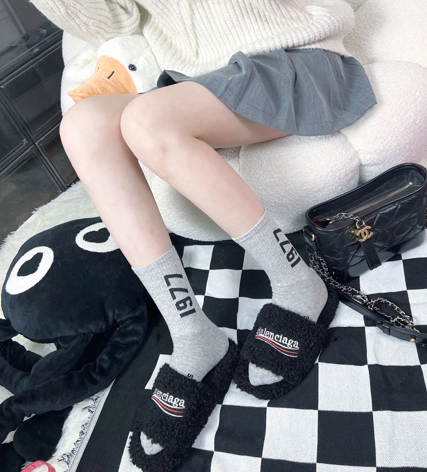 Fear of God Essentials 1977 Crew Socks Beige - 16
