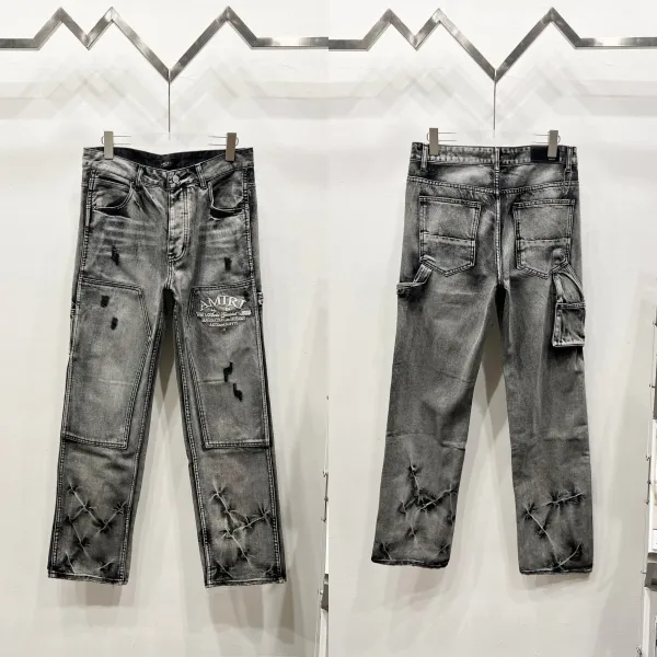 Diesel Distressed Graffiti Print Slim Fit Jeans Black - 6