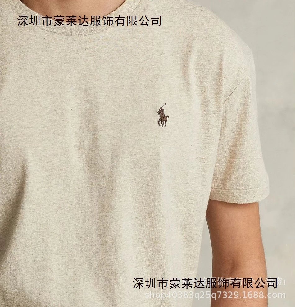 Polo Ralph Lauren Classic Fit Navy T-Shirt with Red Pony Logo - 5