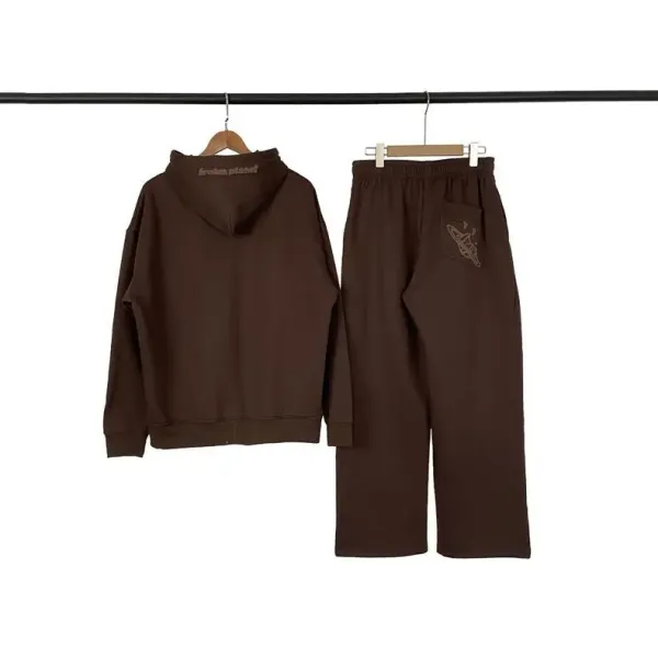 Broken Planet Logo Sweatpants Black - 13