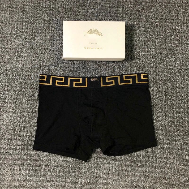 Versace Greek Key Waistband Boxer Brief Gray Underwear - 9
