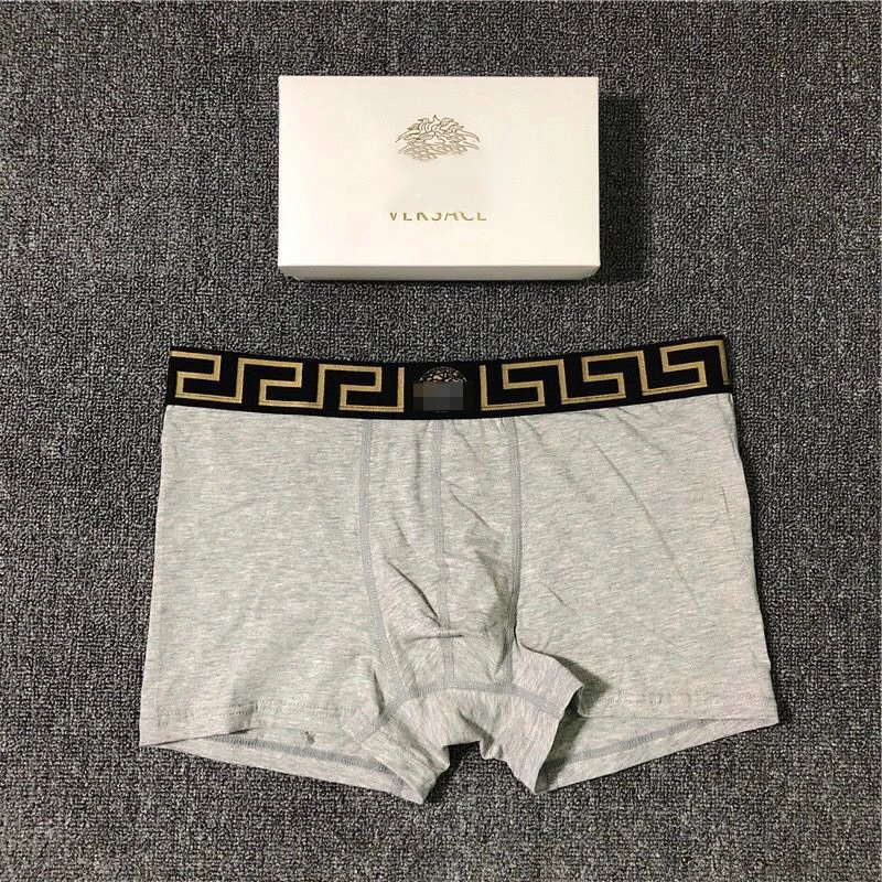 Versace Greek Key Waistband Boxer Brief Gray Underwear - 13