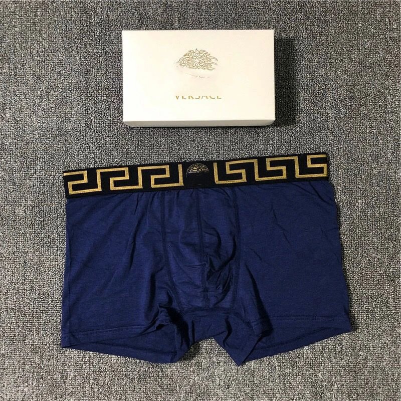 Versace Greek Key Waistband Boxer Brief Gray Underwear - 12