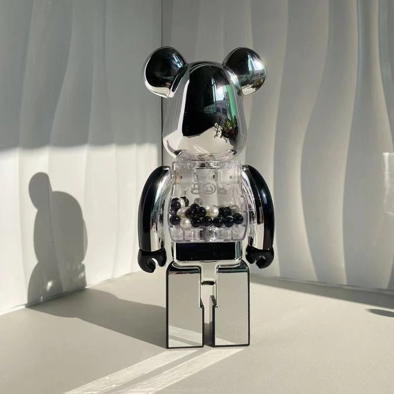 Medicom Toy BE@RBRICK My First BE@RBRICK B@BY Black Gold Transparent Collectible Figure Accessories - 6
