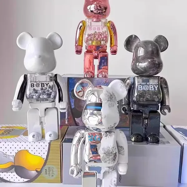 A Bathing Ape x Medicom Toy BAPE CAMO Pink Bearbrick 400% Figure Accessories - 6