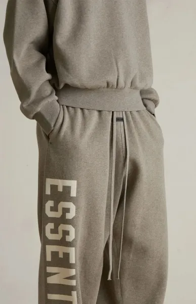 Fear of God Essentials Logo Sweatpants Light Gray - 7