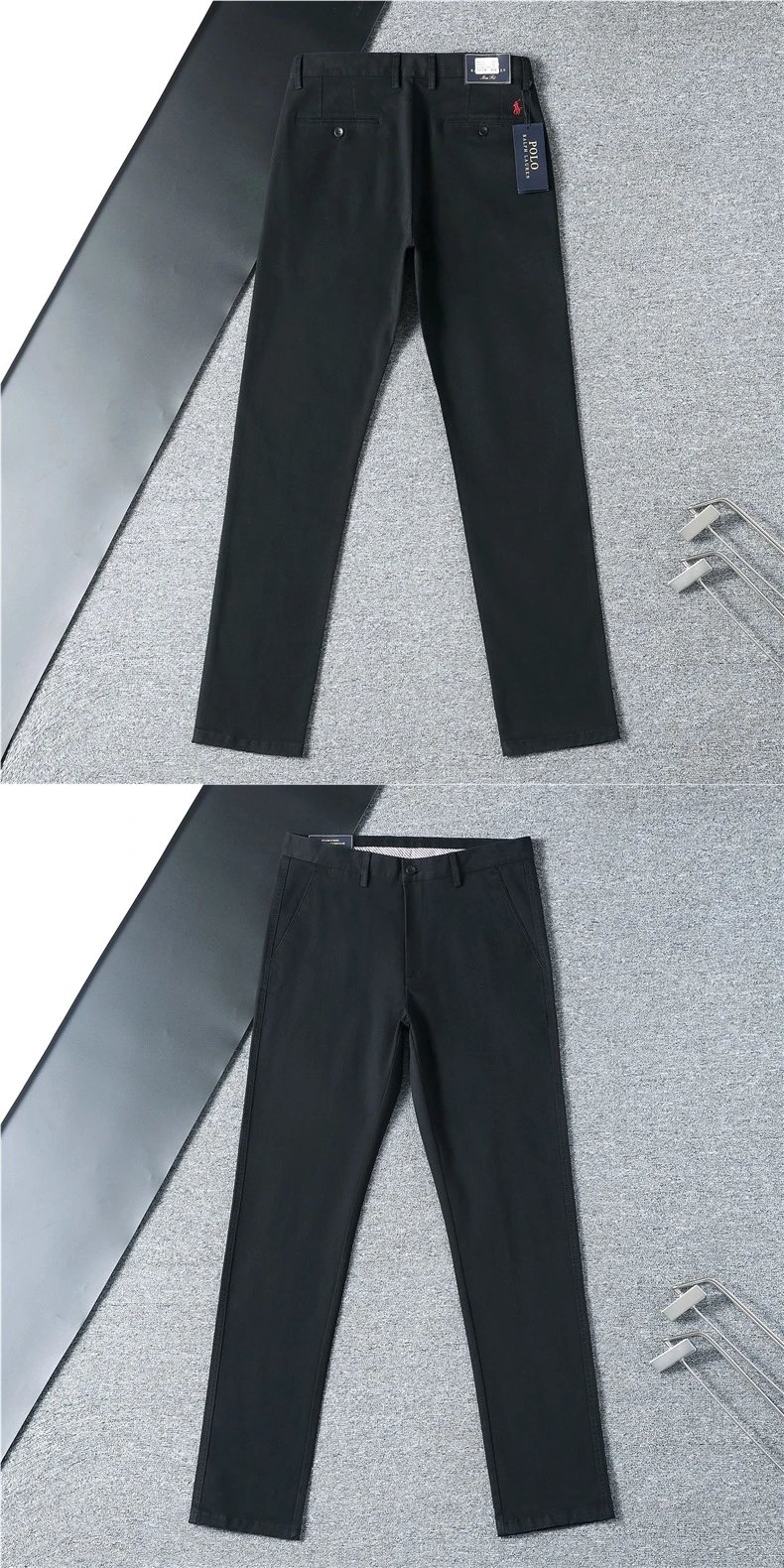 Design Slim Fit Black Dress Pants - 9