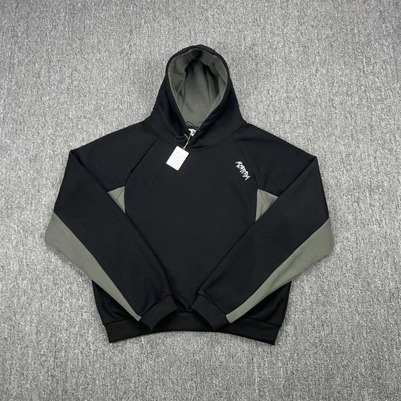 Design Embroidered Logo Black Hoodie - 27