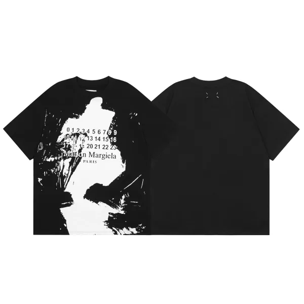 Design Abstract Print White T-Shirt Tops.t Shirts - 37