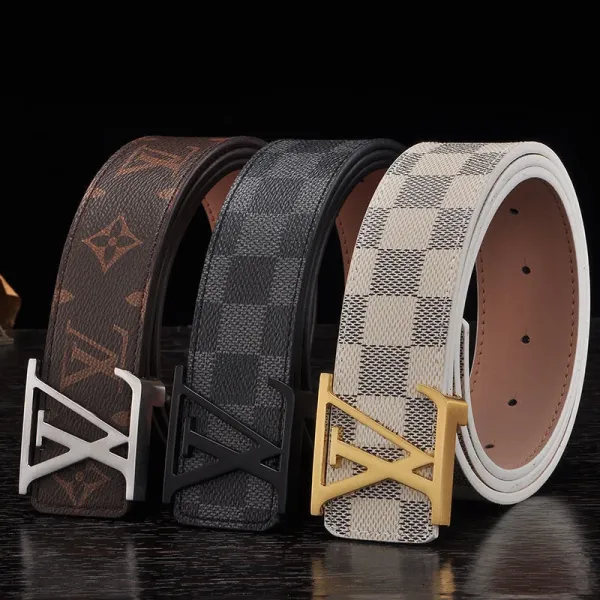 Louis Vuitton LV Initiales Belt White Monogram Leather Belt - 3
