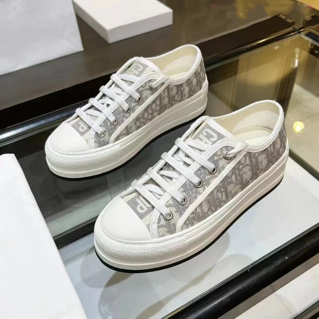 Dior B23 Tiger Print Canvas Sneakers - 11