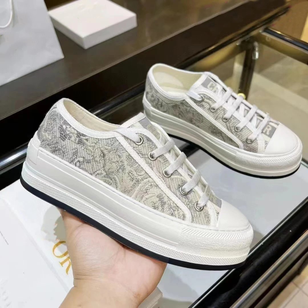 Dior B23 Tiger Print Canvas Sneakers - 13