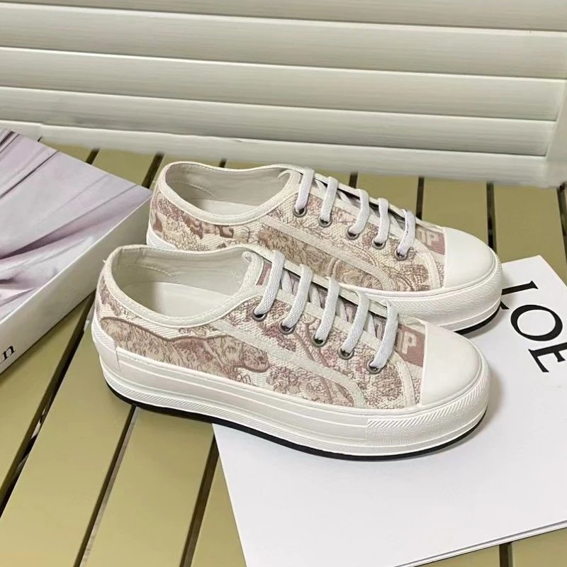 Dior B23 Tiger Print Canvas Sneakers - 31