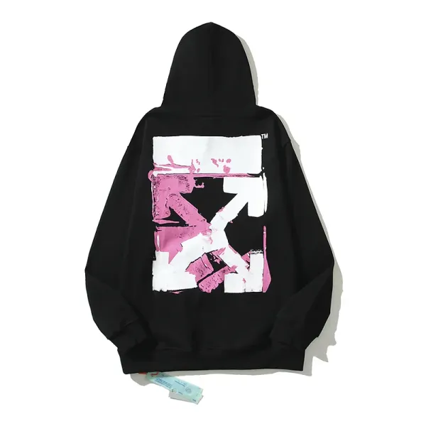 Off-White Diag Arrow Print Black Hoodie - 28
