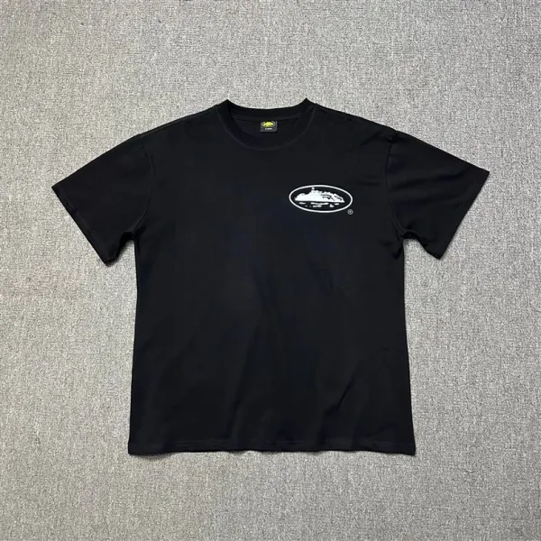 Design Graphic Flame Logo Black T-Shirt - 19