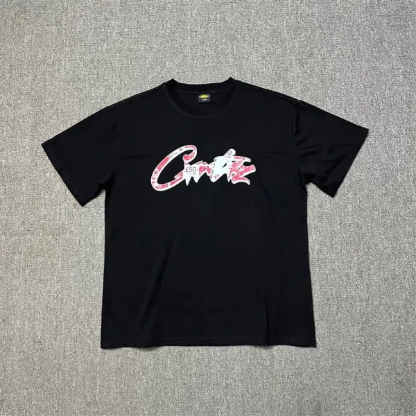 Design Graphic Flame Logo Black T-Shirt - 27