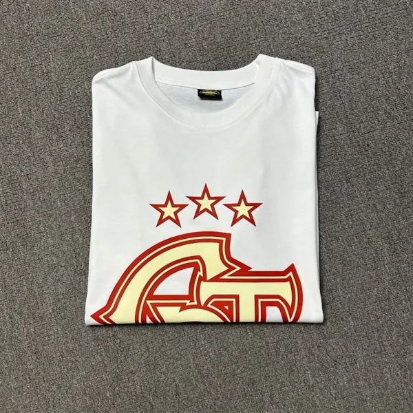 Design Graphic Flame Logo Black T-Shirt - 37